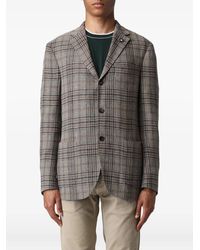 Lardini - Checked Single-Breasted Blazer - Lyst