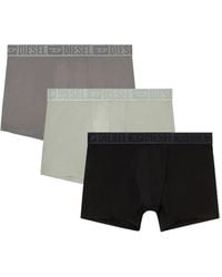 DIESEL - Lot De Trois Boxers En Coton À Taille Logo - Lyst