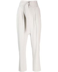 Brunello Cucinelli ベルテッド クロップドパンツ - マルチカラー