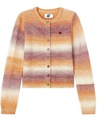 Izzue - Ombre-Effect Heart-Patch Cardigan - Lyst