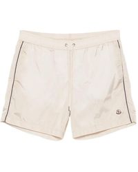 Moncler - Logo-Patch Drawstring Swim Shorts - Lyst