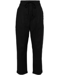 Thom Krom - Drop-Crotch Straight-Leg Cropped Trousers - Lyst