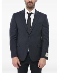 Corneliani - Cc Collection Checked Single-Breasted Blazer - Lyst