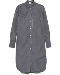 TOTEME - Striped Cotton Shirtdress - Lyst