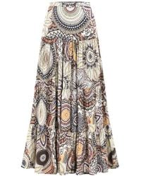 Alexis - Nara Tiered Maxi Skirt - Lyst