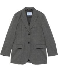Prada - Single-Breasted Blazer - Lyst