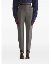 Mugler - Stirrup Check Trousers - Lyst