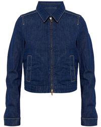DIESEL - Logo-Patch Denim Jacket - Lyst