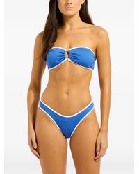 Seafolly - Beach Bound Ribbed Ring-Detail Bikini - Lyst