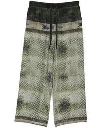 Ziggy Chen - Broek Met Trekkoord En Patroon - Lyst