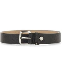 Gianni Chiarini - Logo-Charm Grained Calf Leather Belt - Lyst