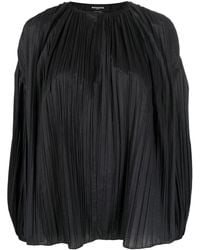 Rochas - Pleated Puff-Sleeve Blouse - Lyst