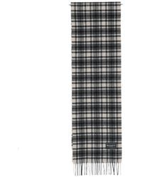 Marc O' Polo Check-Pattern Fringed-Edge Scarf in Black for Men | Lyst