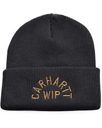 Carhartt - Arch Script Logo-Embroidered Ribbed-Knit Beanie Hat - Lyst