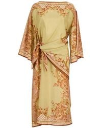 Zimmermann - Paisley Pattern Midi Dress - Lyst