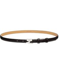 Courreges - Viper Effect Leather Belt - Lyst