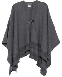 Lorena Antoniazzi - Sequin-Embellished Fringed Poncho - Lyst