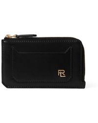 Ralph Lauren Collection - Logo-plaque Zipped Leather Wallet - Lyst