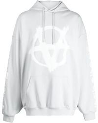 Vetements - Hoodie En Coton À Logo Imprimé - Lyst