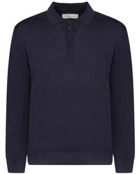 Canali - Quarter-Zip Polo-Collar Sweater - Lyst