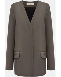 12 STOREEZ - Collarless Single-breasted Blazer - Lyst