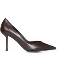 Le Silla - Vivienne Pointed-Toe V-Cut Pumps - Lyst