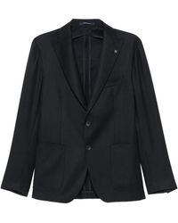 Tagliatore - Herringbone-Weave Blazer - Lyst
