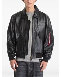 Alpha Industries - Cwu-45/P Leather Jacket - Lyst