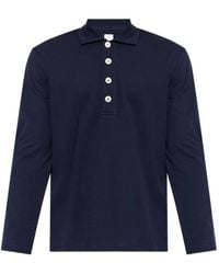 Eleventy - Buttoned Long-Sleeve Polo Shirt - Lyst
