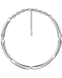 DIESEL - D Logo Bar-Link Necklace - Lyst