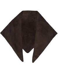 Lisa Yang - Brushed Knitted Bandana Scarf - Lyst