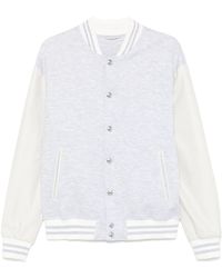 Eleventy - Panelled Bomber Jacket - Lyst