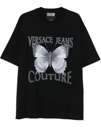 Versace Jeans Couture - Butterfly Print T - Lyst
