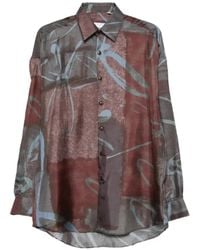 Costumein - Chemise Fleurie À Manches Longues - Lyst