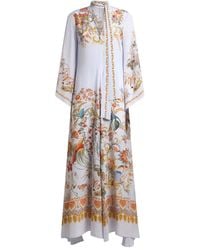 Etro - Kleid mit Blumen-Print - Lyst