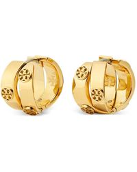 Tory Burch - Icon Double Hoop Earrings - Lyst