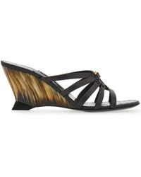 Ferragamo - Gancini 70Mm Wedge Sandals - Lyst