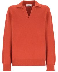 Laneus - Pull En Maille À Col V - Lyst