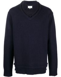 Maison Margiela - Elbow-patch Knitted Jumper - Lyst