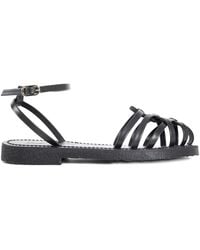 K. Jacques - Cyrenia Woven Ankle-Strap Sandals - Lyst