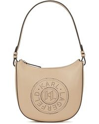 Karl Lagerfeld - K/circle Moon Perforated-logo Shoulder Bag - Lyst