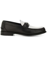 Versace - Medusa Head Leather Loafers - Lyst