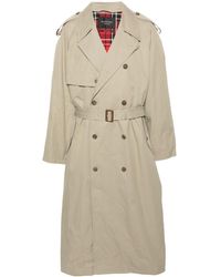 Balenciaga - Belted Maxi Trench Coat - Lyst