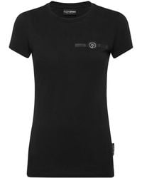 Philipp Plein - Logo-Patch Cotton T-Shirt - Lyst