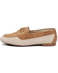 Frau - Canvas Leather Loafers - Lyst