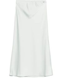 Calvin Klein - Plain Midi Skirt - Lyst