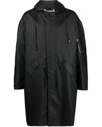 Helmut Lang - Logo-Print Drawstring Parka - Lyst