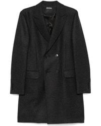 ZEGNA - Mantel Mit Mini-Karo - Lyst