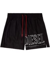 DIESEL - Soccer-41-D-Core Logo Swim Shorts - Lyst