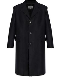 MM6 by Maison Margiela - Raw-Edge Finish Coat - Lyst